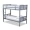Baxton Studio Liam Grey Finished Wood Twin Size Bunk Bed 157-9633 - alternate 1